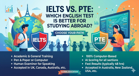 IELTS vs PTE Which English Test is Better for Studying Abroad IELTS vs PTE Which English Test is Better for Studying Abroad